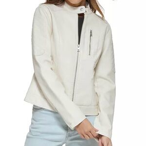 NWT Levi’s Off White Faux Leather Jacket